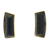 Mi Amore Post-Earrings Gold-Tone/Black