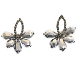 Mi Amore Dark Silver Post-Earrings Silver-Tone/Gray