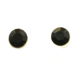 Mi Amore Post-Earrings Black/Silver-Tone