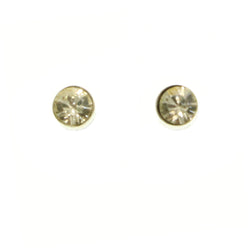 Mi Amore Post-Earrings Clear/Silver-Tone