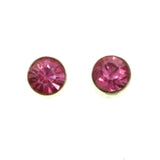 Mi Amore Post-Earrings Pink/Silver-Tone