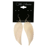 Mi Amore Angel Wings Dangle-Earrings White