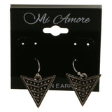 Mi Amore Dangle-Earrings Dark-Silver