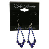 Mi Amore Dangle-Earrings Silver-Tone/Blue