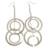 Mi Amore Drop-Dangle-Earrings Silver-Tone