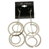 Mi Amore Drop-Dangle-Earrings Silver-Tone