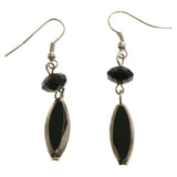 Mi Amore Dangle-Earrings Black/Silver-Tone