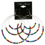 Mi Amore Dangle-Earrings Multicolor/Silver-Tone