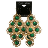 Mi Amore Dangle-Earrings Gold-Tone/Green