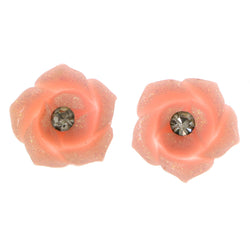 Mi Amore Rose Post-Earrings Pink