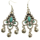 Mi Amore Dangle-Earrings Dark-Silver/Blue