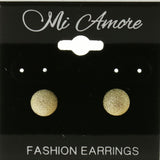 Mi Amore Post-Earrings Gold-Tone