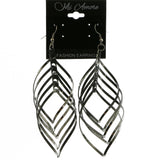 Mi Amore Dangle-Earrings Black/Silver-Tone