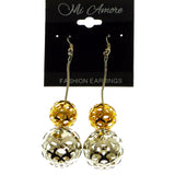 Mi Amore Dangle-Earrings Silver-Tone/Gold-Tone