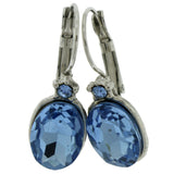 Mi Amore Dangle-Earrings Silver-Tone/Blue