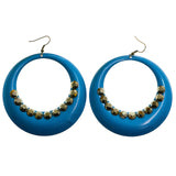 Mi Amore Dangle-Earrings Blue/Dark-Silver