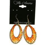 Mi Amore Dangle-Earrings Orange/Silver-Tone