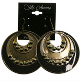 Mi Amore Dangle-Earrings Black/Dark-Silver