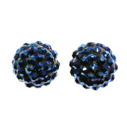 Mi Amore Post-Earrings Blue/Black