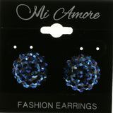 Mi Amore Post-Earrings Blue/Black