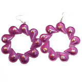 Mi Amore Dangle-Earrings Purple