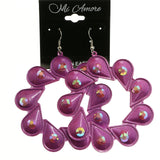 Mi Amore Dangle-Earrings Purple