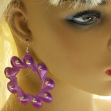 Mi Amore Dangle-Earrings Purple