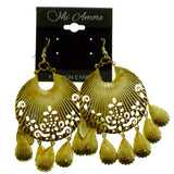 Mi Amore Sea Shell Dangle-Earrings Silver-Tone