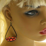 Mi Amore Dangle-Earrings Black/Red