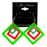 Mi Amore Dangle-Earrings Green/Pink