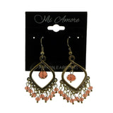 Mi Amore Dangle-Earrings Silver-Tone/Purple