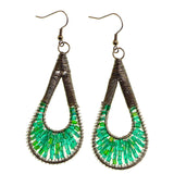 Mi Amore Dangle-Earrings Silver-Tone/Green