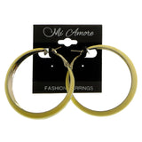 Mi Amore Hoop-Earrings White/Silver-Tone