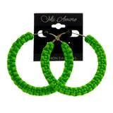 Mi Amore Hoop-Earrings Green