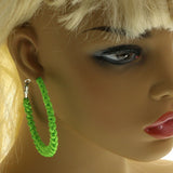 Mi Amore Hoop-Earrings Green