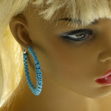 Mi Amore Hoop-Earrings Blue