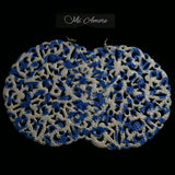 Mi Amore Snowflake Dangle-Earrings Blue/White
