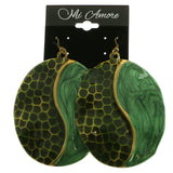 Mi Amore Dangle-Earrings Bronze-Tone/Green