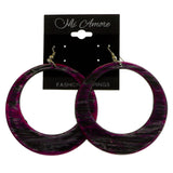 Mi Amore Dangle-Earrings Purple/Black