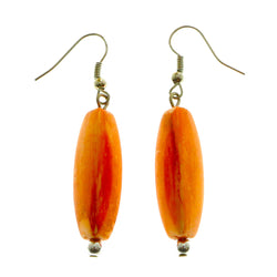 Mi Amore Dangle-Earrings Silver-Tone/Orange