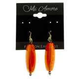 Mi Amore Dangle-Earrings Silver-Tone/Orange