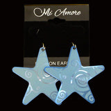 Mi Amore Star Dangle-Earrings Blue
