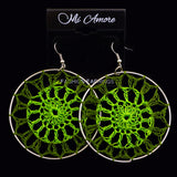 Mi Amore Dangle-Earrings Silver-Tone/Green