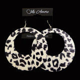 Mi Amore Dangle-Earrings White/Black