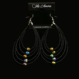 Mi Amore Dangle-Earrings Black