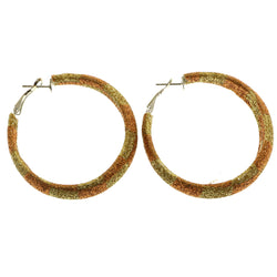 Mi Amore Hoop-Dangle-Earrings Silver-Tone/Gold-Tone