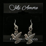 Mi Amore Dove Dangle-Earrings Silver-Tone