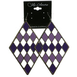 Mi Amore Dangle-Earrings Dark-Silver/Purple