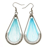 Mi Amore Dangle-Earrings Silver-Tone/Blue