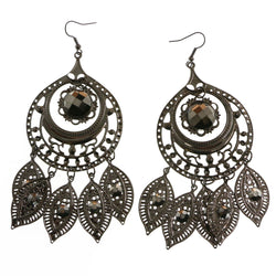 Mi Amore Chandelier-Earrings Dark-Silver